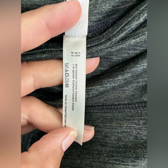 Free People Movement Revolve Cut Out High Waist Leggings Gray Green Marled Sz M - Picture 7 of 8